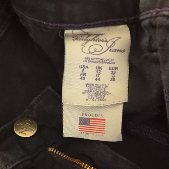 NYDJ Black Pants with Purple Label - Picture 4 of 4